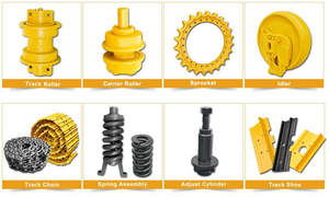 Piezas del tren de rodaje de excavadora PC55 PC56 PC60 <span class=keywords><strong>Track</strong></span> <span class=keywords><strong>Link</strong></span> Assy Chain Bottom Roller Front Idler PC60 <span class=keywords><strong>Track</strong></span> Ajuster Cylinder - Product Image 3