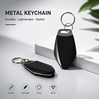 Wasserdichter Schlüsselanhänger mit Eigenem Logo 125KHz TK4100 und 13,56MHz Wiederbeschreibbarer RFID NFC Metall-Schlüsselanhänger für Zugangskontrolle Smart Tag