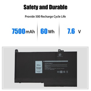 Batteria portatile sostitutiva 60wh F3YGT per 7290/7280 di latitudine E7490/E7480 E7380/E7390 2x39g/0 F3YGT/0 dm3wc <span class=keywords><strong>Notebook</strong></span> 5200mah - Product Image 5