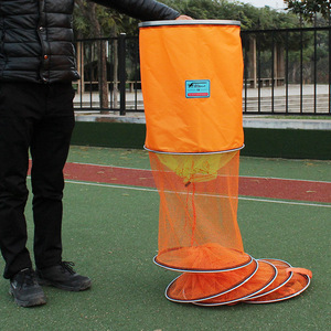 Túnel para mascotas de 6 secciones, plegable, para ejercicio y juego, para gatos y perros, para entrenamiento en interiores y exteriores, malla verde y naranja, duradero. - Product Image 3