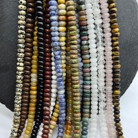 Perles rondes en pierre naturelle de jade, œil de tigre, lave, agate, lapis-lazuli pour la fabrication de bijoux en gros