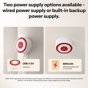 Sirena Interior Zigbee <span class=keywords><strong>Sonoff</strong></span> SNZB-09P para Hogar Inteligente, Control por Aplicación, Alarma Fuerte, Tonos Personalizados, Alerta de Sonido y Luz, Doble Fuente de Alimentación - Product Image 3