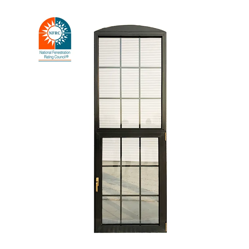 Finestra a battente di ricambio per finestre a battente in alluminio a taglio termico di vendita calda finestra a battente in doppio vetro