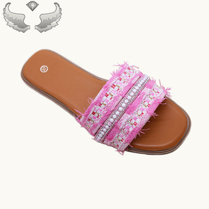 Sandalias Planas de Playa para Mujer de Alta Calidad con Pedrería, Duraderas y Ligeras, Zapatos y Pantuflas Frescas para Mujer - Product Image 5