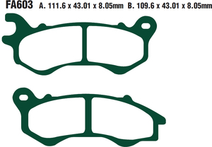 Pastiglie freno Semimetal rotore freno moto per Honda PCX125 NSC50 110 <span class=keywords><strong>PEUGEOT</strong></span> <span class=keywords><strong>DJANGO</strong></span> 50125 - Product Image 3