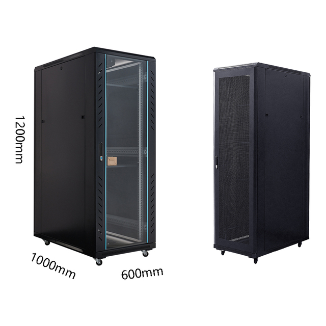Heavy-Duty Customized 22U Cabinet 600mm Width X 1000mm Depth High Quality Cold-Rolled Steel OEM for Efficient Network Management