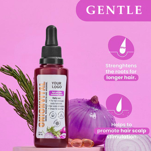 HUNMUI <strong>Hair</strong> Growth <strong>Shampoo</strong> and Conditioner Set With Onion Rosemary and Biotin Strengthening Serum Kit <strong>for</strong> <strong>Men</strong> and Women - Product Image 2
