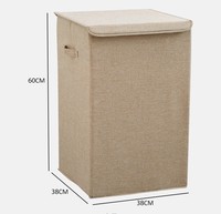 Nouveau style de poubelle à linge pour la maison et nouveau design de boîte de rangement en coton et lin pour les vêtements
