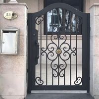 Porte en fer forgé double de luxe Prima, design classique ornemental pour manoir et propriété