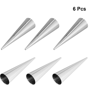 Utensili da forno a forma di torta in metallo con cono in corno di crema in acciaio inossidabile per Cannoli - Product Image 2
