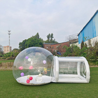 Dôme Transparent Gonflable Ballon Maison En Plein Air Tunnel À Bulles PVC Aire De Jeux Pique-Nique Enfants Fête Camping Tente