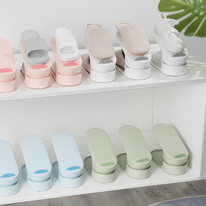Adjustable Double Layer Shoe Rack Standing Type For Organizing Shoes With Patent Design - Product Image 4