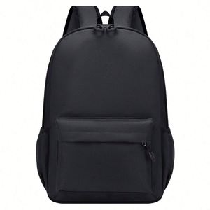 Fashion Style Solid Color School <b>Backpack</b> Solid Color Youth Casual Day Bag - Product Image 1