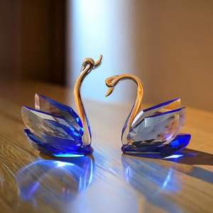 Cisne de Cristal, Decoración Creativa para Sala de Estar, Entrada, Mueble para TV, Vitrina, Decoración del Hogar, Artesanía de Cristal - Product Image 5
