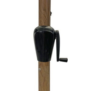 Sombrilla de Patio Ajustable Blanca de Acero Inoxidable Moderna MIA para Uso en Hoteles y Parques - Product Image 5