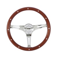 Classique Grant Nostalgie Style En Bois Modifié Fente 3 Rayons Volants 380mm Drift Volants pour Bateau