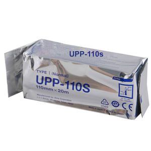 Papel Térmico de Una Capa al por Mayor UP-P-110S, Papel para Caja Registradora 110*20M Blanco para Impresora de Video - Product Image 1
