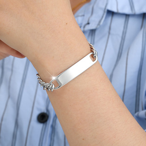Bracelets de bijouterie fantaisie, <span class=keywords><strong>fournisseur</strong></span> professionnel de breloques, bracelet réglable en <span class=keywords><strong>acier</strong></span> <span class=keywords><strong>inoxydable</strong></span> pour femmes et hommes - Product Image 5