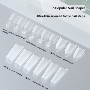 Placas de <span class=keywords><strong>Uñas</strong></span> Ultrafinas con Curva en C <span class=keywords><strong>para</strong></span> Salones de Manicura, Adhesivos de <span class=keywords><strong>Uñas</strong></span> <span class=keywords><strong>Postizas</strong></span> Sin Costuras y Sin Necesidad de Pulir, Aptos <span class=keywords><strong>para</strong></span> Cualquier Tipo de Piel - Product Image 2