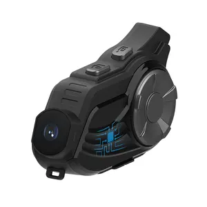 TWVC Music Sharing Motorcycle Intercom With Camera Bluetooth Motorcycle Intercom Can Connect With Ejeas Motorcycle Intercom