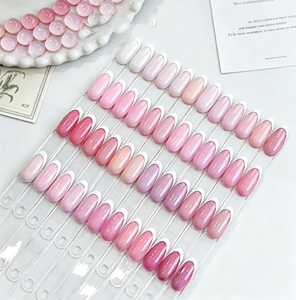 Esmalte de Uñas en Gel UV de Diseño OEM, 48 Colores, Set de Gel Suave Blanqueador con Brillo Fino, Color Rosa Ciruela Sólido, para Fototerapia en Salón - Product Image 4