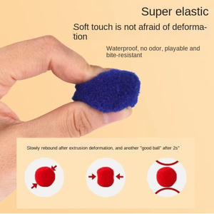 Jouet interactif moderne en peluche pour chat, pistolet lanceur miniature, jeux de tir avec balles en plastique, jouets pour animaux de compagnie, vente en gros - Product Image 3