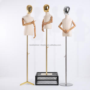 ทองใบหน้าเด็กผู้หญิงเด็กหุ่นเด็กแขนยืดหยุ่นเด็ก Enfant Unisex ครึ่งเด็กหุ่นสําหรับเสื้อผ้าจอแสดงผล - Product Image 4