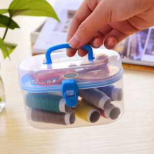 Travelling Mini <b>Sewing</b> <b>Kit</b> in Plastic Box Random case Color - Product Image 3