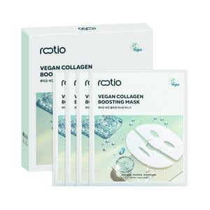 Maschera Certificata Luteo per Pori, Vegana, Stimolante del Collagene, 1 Confezione (4 Fogli) - Product Image 3