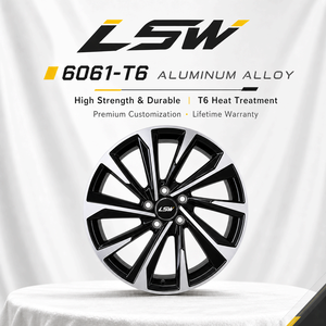 ล้อแม็กซ์อลูมิเนียม LSW LS8120 แบบหลายก้าน สีดำเงา หน้าเจียรขัดเงา ผลิตจากชิ้นเดียว สำหรับรถยนต์นั่งส่วนบุคคล - Product Image 4