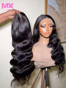 Perruque frontale complète HD en cheveux humains vierges indiens naturels, ondulés, 13x4, en gros, <span class=keywords><strong>à</strong></span> <span class=keywords><strong>prix</strong></span> abordable, en vente - Product Image 3