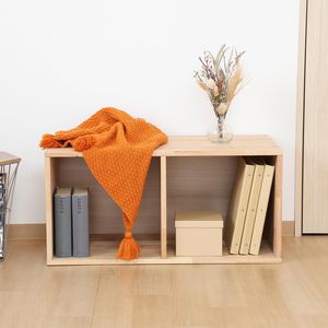 Étagère ouverte en bois de la série Tatami à combiner librement, largeur 31,5 x <span class=keywords><strong>profondeur</strong></span> 15,7 x hauteur 15,4 pouces (80 x <span class=keywords><strong>40</strong></span> x 39 cm), naturel - Product Image 2
