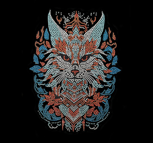 Lámina de Diamantes de Imitación de Buena Calidad, Diseño Listo para Usar, Transferencia por Calor, Calcomanía de Alas de Ángel Arcoíris - Product Image 3