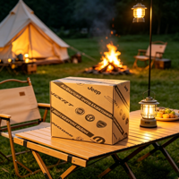 Boîte en carton kraft marron imprimée multi-marques pour accessoires de véhicules, idéale pour la distribution à l'étranger en saison d'Halloween