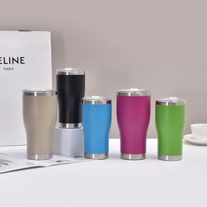 40oz Curved Gradient Tumbler Stainless Steel <b>Double</b> <b>Wall</b> Vacuum Insulated Mug with Lid Reusable Perfect - Product Image 6