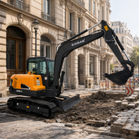 Mini-excavatrice neuve 5T 5,5 tonnes, moteur diesel Yanmar Kubota EPA, mini-excavatrice 5 tonnes pour travaux agricoles