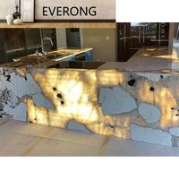 TranELucent pierre onyx rétro-éclairé pour décoration de feuilles de panneau mural intérieur faux albâtre