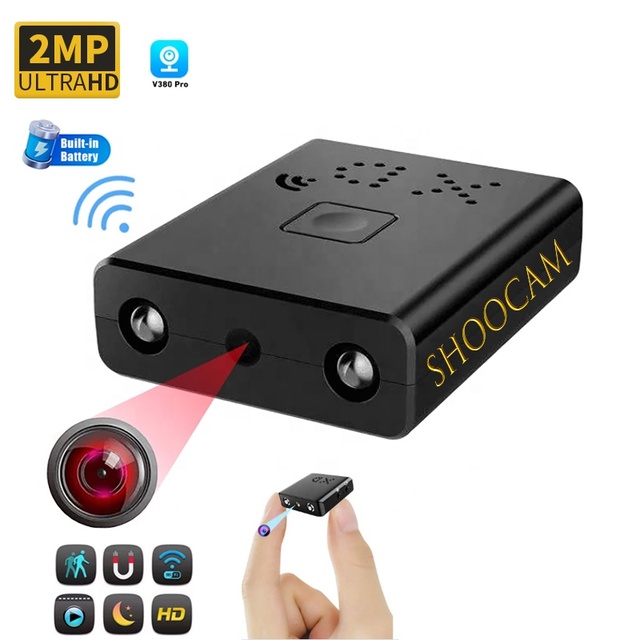 1080p Full HD Mini Camera Wifi Wireless Night Vision Indoor Video Camera Home Security Micro Cam DV 2MP with Battery V380