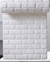 Rouleau d'emballage Xpe mur carrelage décor Design 3d brique Pe mousse papier peint autocollant mural décor à la maison