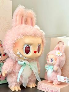 100% otantik Pop Mart orijinal Labubu Mokoko yakın tatlı vinil şekil peluş bebek Anime koleksiyonu oyuncak ev süslemeleri