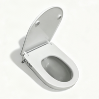 Siège de toilette bidet non électrique en forme de D, en urée-formaldéhyde, vente en gros d'usine