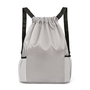 <b>Drawstring</b> <b>Backpack</b> Unisex Large Capacity 20-35L Outdoor Sports Travel Gym Bag With Interior Compartment - Product Image 4