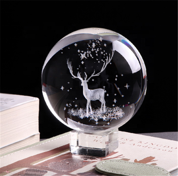 Прозрачный хрустальный чистый стеклянный шар K9, гравировка логотипа для подарочного украшения