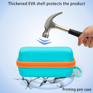 Boîte de rangement pour raquette de pickleball en EVA imperméable - Résistante aux chocs pour les jeux en plein air/à la plage, avec fermeture éclair sécurisée - Product Image 2