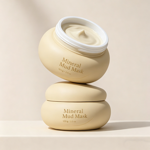 Contenitori <span class=keywords><strong>PET</strong></span> di Lusso da 100ml a Forma di Ciottolo con Bocca Larga per Creme, Maschere e Lozioni - Product Image 4