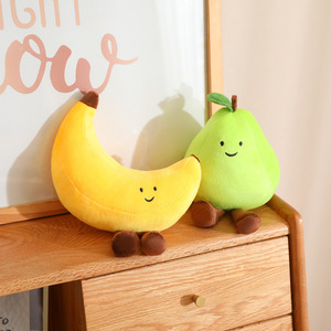 Peluche mignonne en forme de fruits : banane, pomme, <span class=keywords><strong>poire</strong></span> – Jouet en peluche doux, décoration pour la maison, accessoire pour chambre de filles et enfants - Product Image 4