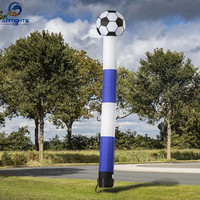 Danseur gonflable de football pour événements sportifs en plein air, avec ballon de football sur le dessus