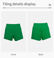 Shorts de Yoga de Cintura Alta, Transpirables, de Alta Calidad, para Correr y Hacer Ejercicio, Sensación de Desnudez, Color Sólido, Suaves, para Mujer, Deportivos, Fitness