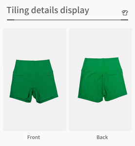 <span class=keywords><strong>Pantaloncini</strong></span> da Yoga Personalizzati di Alta Qualità, Traspiranti, a Vita Alta, Asciugatura Rapida, Ecologici in Spandex/Nylon per Donna - Product Image 4