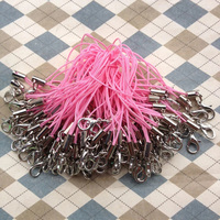 Fil cordon porte-clés bricolage sac porte-clés sac jouet cintre Clips porte-clés porte-clés nylon couleur ligne téléphone pendentif accessoire